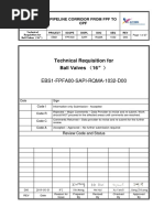 EBS1 FPFA00 SAPI RQMA 1032 D00 Technical Requisition For Ball Valve 16"