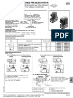 Joucomatic Series 349 Adjustable Pressure Switch