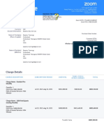 Tax Invoice: Charge Details