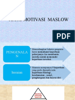 Teori Motivasi Maslow