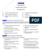 Prepositions, Conjunctions, and Interjections