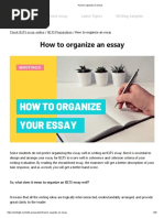 How To Organize An Essay