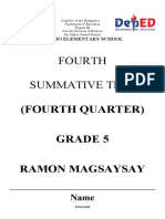 4th SUMMATIVE TEST 4th QUARTER