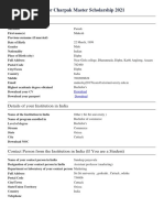 Application Form For Charpak Master Scholarship 2021