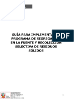 ANEXO RM. 138-2021-MINAM - Guia Programa de Segregacion en La Fuente y Recoleccion Selectiva de Residuos Sólidos PDF