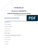 Department of EJ/EN/EQ/ET/EX 22428 DSC MCQ (Digital Communication System)