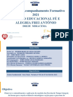 1º Ciclo de Acompanhamento Formativo 2021 - Escolas de Tempo Integral .