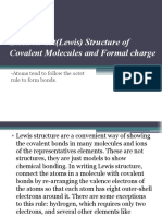 Electron-Dot (Lewis) Structure of Covalent Molecules and Formal