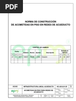 NC As IL01 20 Acometidas de Acueducto en Piso