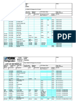 List of Materials: York Marine & Controls ABB Sweden