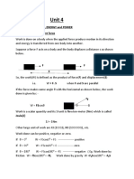 Unit 4: Work Done by A Constant Force