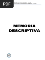 Memoria Descriptiva de Terreno