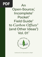 An Open-Source Incomplete Pocket Field Guide To Carbon Offsets and Other Ideas Vol 01-2