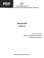 Tarea Psiquiatria - Semana 08 - Edna Oliveira