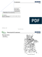 Scania P, G, R, T Series Workshop Manual - Removing The AC Compressor