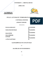 Fully Automatic Wireless Water Level Control System: Anna University:: Chennai 600 025 APRIL 2021