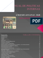 Manual de Politicas Internas - A Matar Las Ganas - Bar