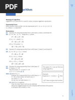 Logarithm: Meaning of Logarithm: Exponential Form