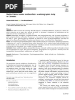 Medical Labour Under Neoliberalism: An Ethnographic Study in Colombia