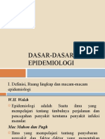 Dasar-Dasar Epidemiologi