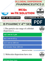 Unit 1 Physical Pharmaceutics 4th Sem MCQ