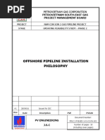 Offshore Pipeline Installation Philosophy: Petrovietnam South-East Gas Project Management Board