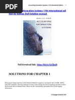 Accounting Information Systems 11th International Edition by Gelinas Dull Solution Manual