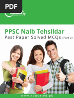 Naib Tehsildar Past Paper Solved MCQs