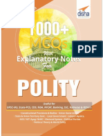 POLITY 1000 MCQs With Explanatory Note