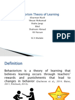 Behaviorism Theory of Learning