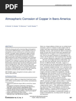 Atmospheric Corrosion of Copper in Ibero-America