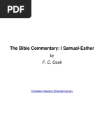 F. C. Cook - The Bible Commentary - I Samuel-Esther