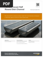 Hynds Precast Half Round Dish Channel