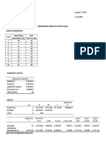 Regression Analysis With Excel