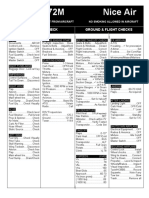 Cessna 172M Nice Air: Ground & Flight Checks Pre-Flight Check
