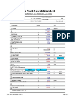 Flare Stack Calculation Sheet: Brzustowski's and Sommer's Approach