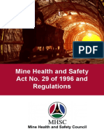 Mine Health and Safety Act 29 of 1996 and Regulations Final Booklet