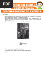 Descubirmiento de America para Quinto de Primaria