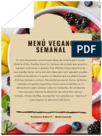 Menú Vegano Semanal