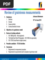 Review of Graininess Measurements