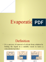 Evaporation and Distillation