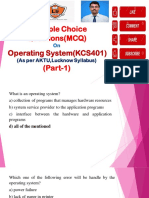 MCQ On OS Per AKTU Syllabus (Part-1) )