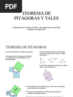 Teorema de Pitágoras y Tales