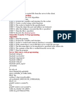 File Transfer TCP Algorithm: Program 6