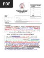 Examen Sustitutorio Dinamica 2021-1