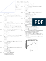 States of Matter Practice Test