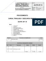 As-PR-OP-10 REV.B Procedimiento Carga, Traslado y Descargar Manual