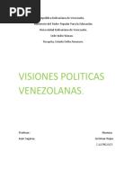 Trabajo de Visiones Politicas Venezolana.