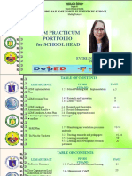 LDM Practicum Portfolio For School Head: 103502-San Jose Norte Elementary School