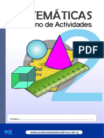 Cuaderno de Actividades Matematicas 2c2b0 Grado Primaria